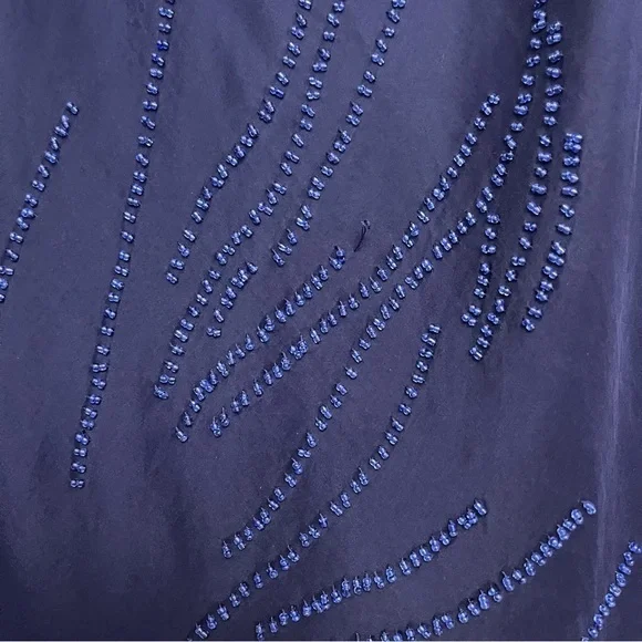 Banana Republic Women’s Navy Blue 100% Silk Skirt Size 2 - Picture 5 of 10